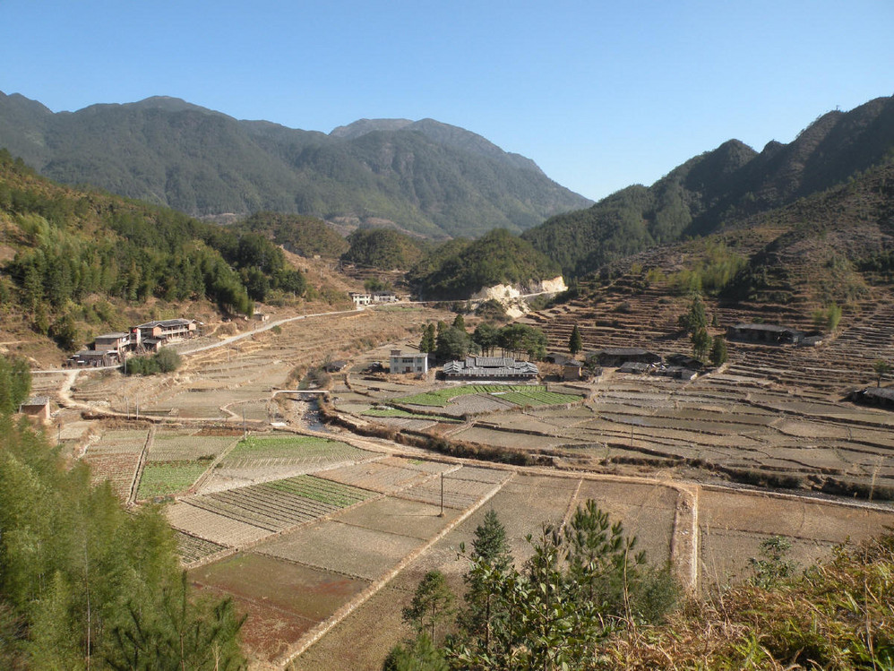 村进发,10:30-11:45:猛虎村-东里村乡村小巴兜了好几圈直到客满为止