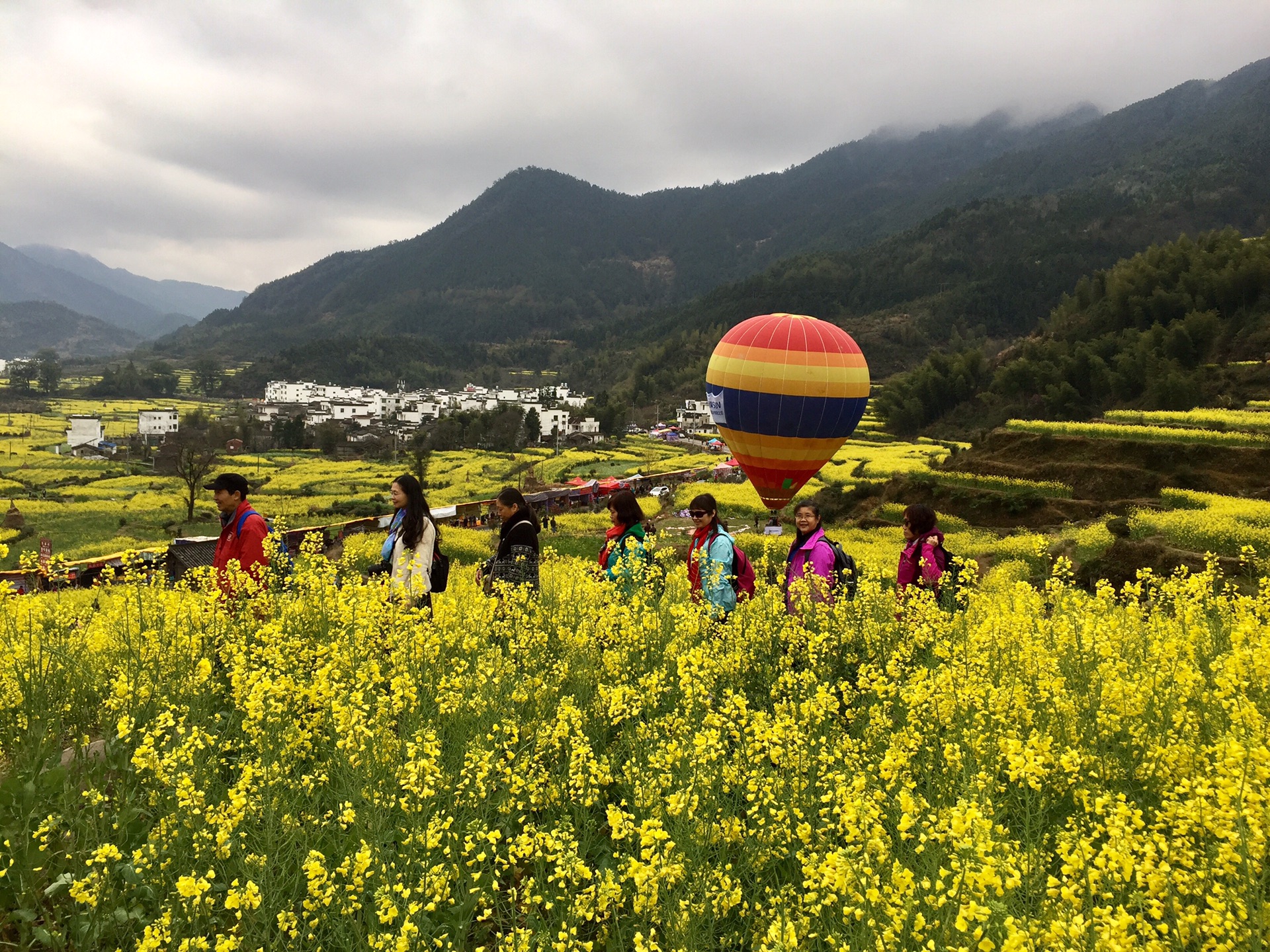 花香村纯山秀春色