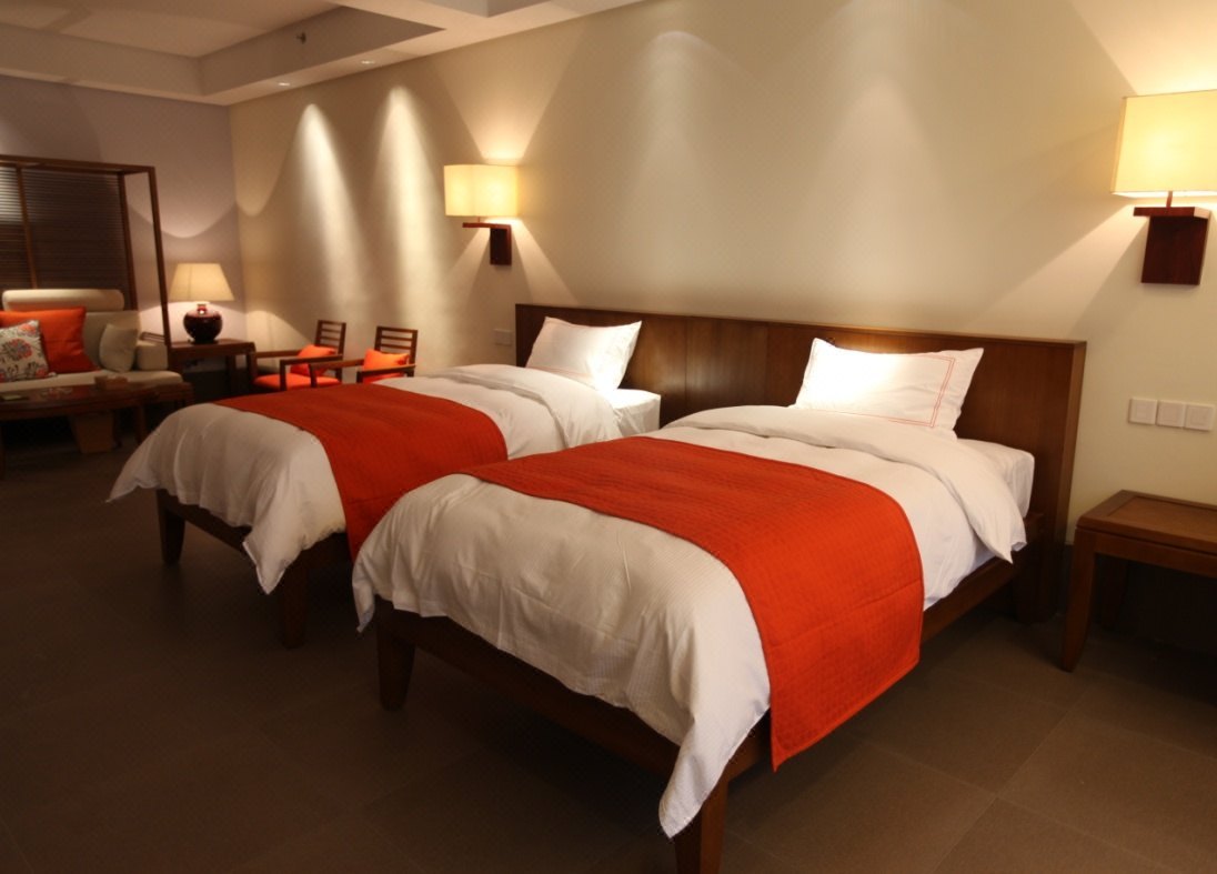 【特色泡池】湖北咸宁赤壁春泉庄酒店2天1晚温泉泡池/花园泡池大床/双