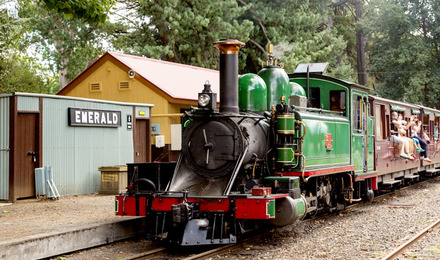 墨尔本 普芬比利蒸汽小火车(世界保存最完好的蒸汽铁路之一 可选多个