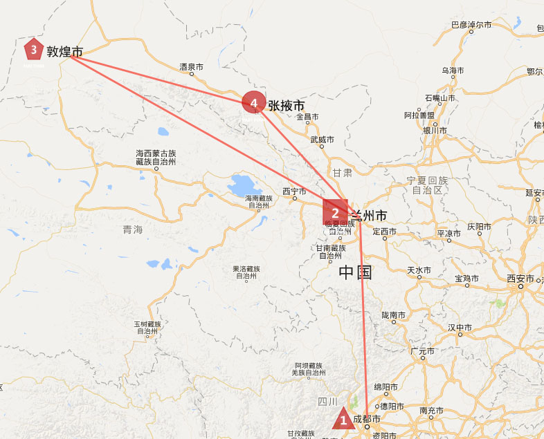 甘肃兰州敦煌张掖夏时梦长清冽途上远望