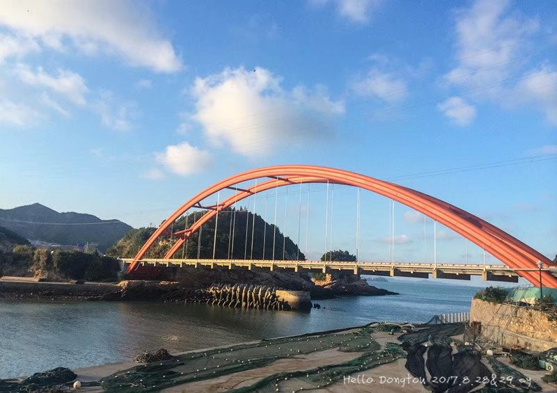 心晴71日落晚霞沙滩露营彩色房子大海我来啦七夕在洞头