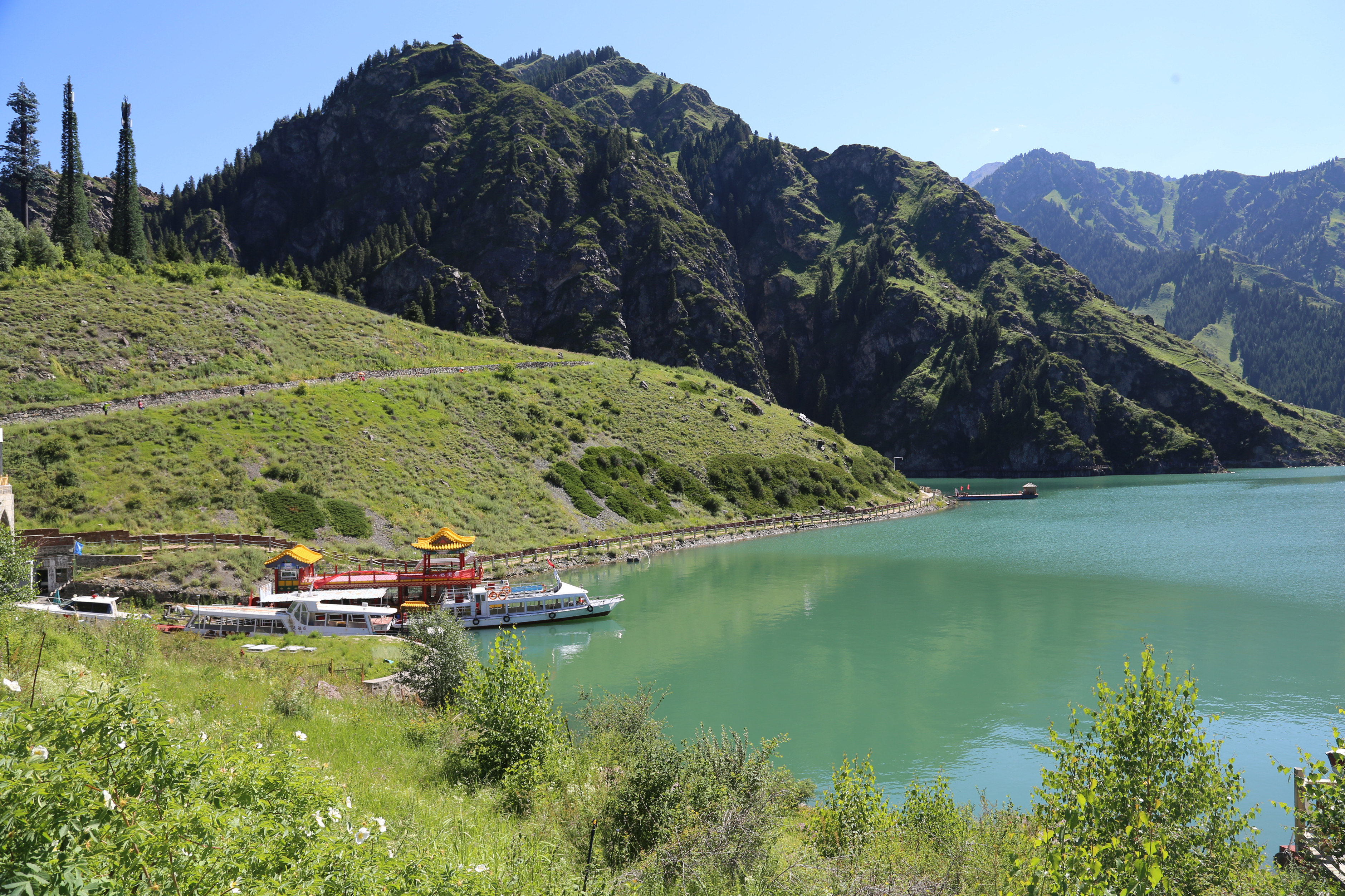 新疆乌鲁木齐天山天池一日游纯玩无购物含区间车赠风味午餐素抓饭或素