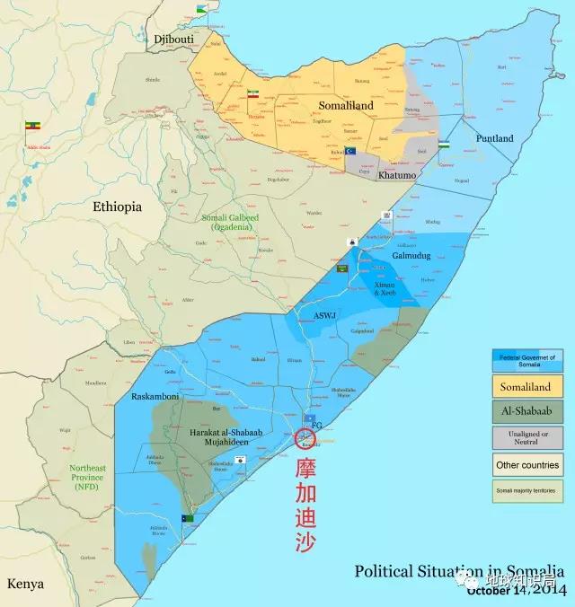 索马里八国割据图图片