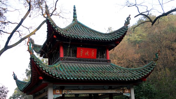 距离爱晚亭约十分钟步行路程,由敦煌菩萨笠法护的弟子笠法崇创建于