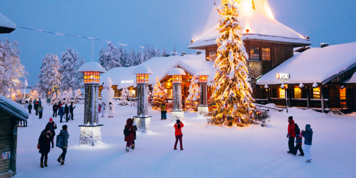 芬兰北欧深度7日追寻极光冰雪之旅特色小木屋圣诞老人村狗拉雪橇烟熏