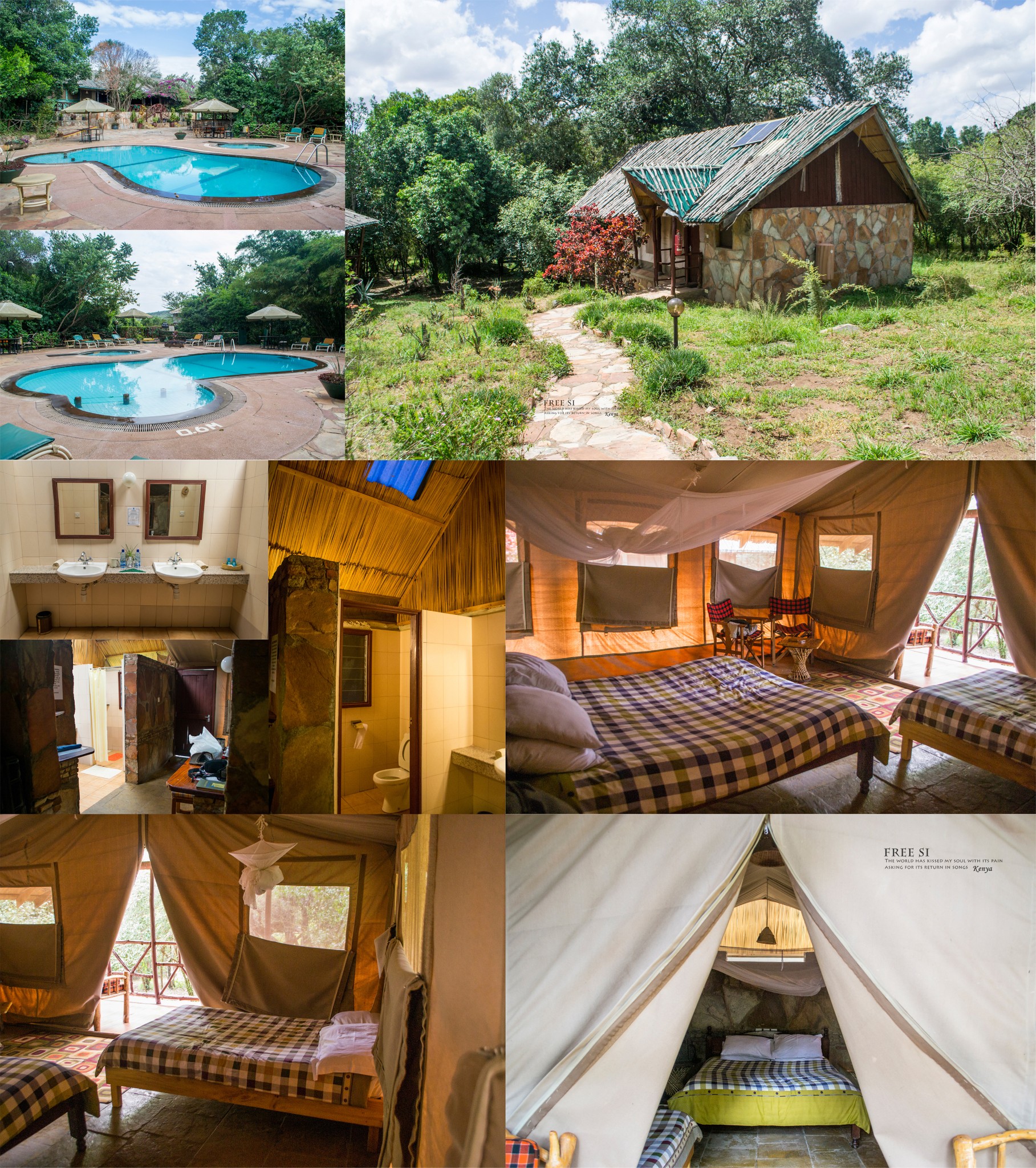 自由行攻略                      肯尼亚的camp大多为永久性的帐篷