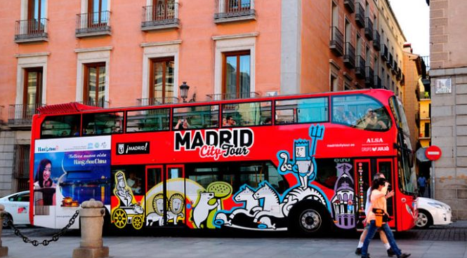 马德里旅游观光巴士 (含中文讲解器)