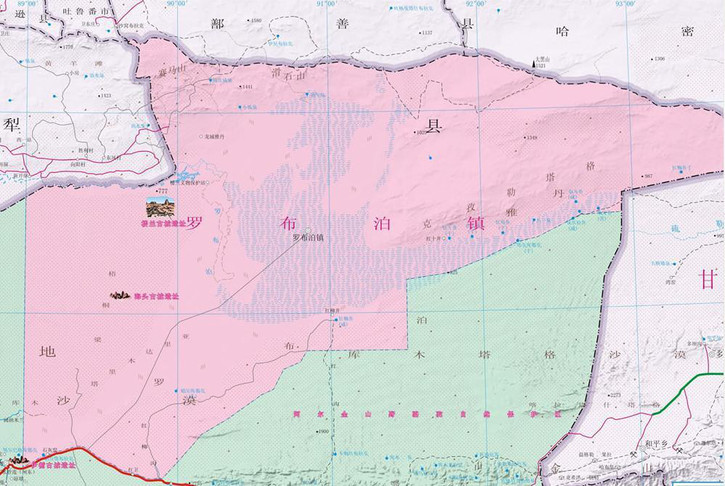 罗布泊地图全图高清版图片