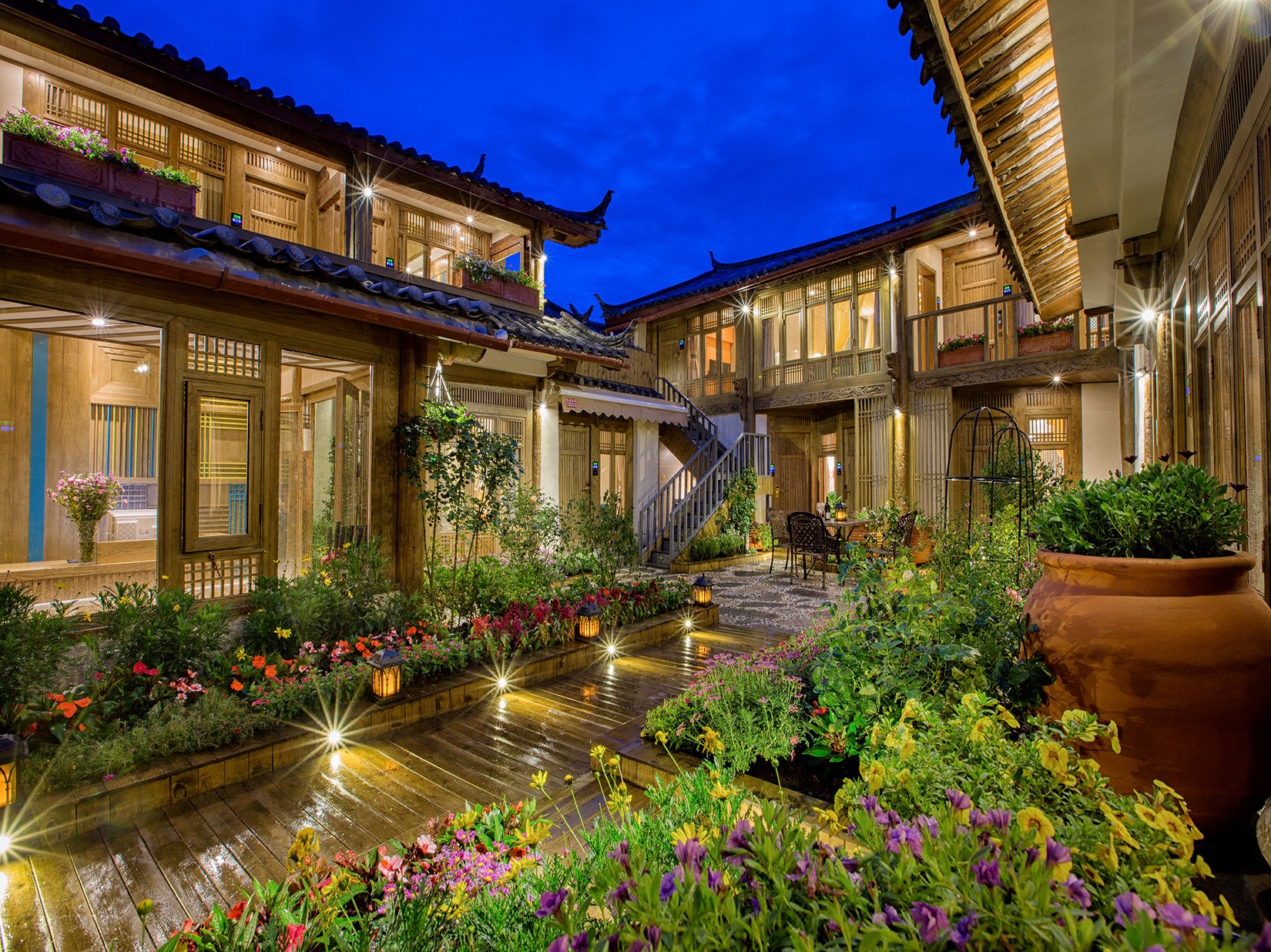 丽江听花堂私人花园客栈