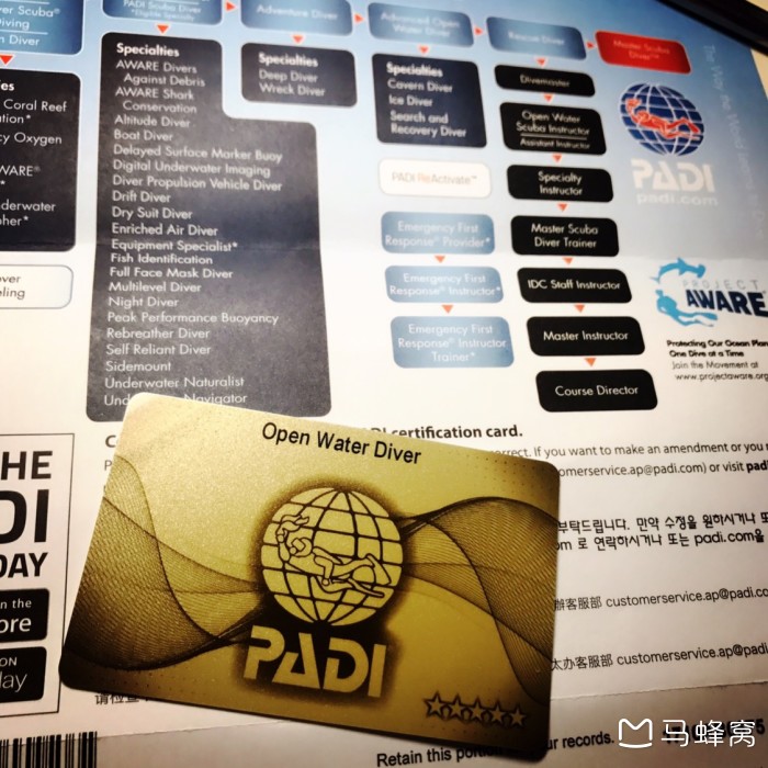 为什么我的padi潜水证正面是金色的并不是50周年纪念版啊