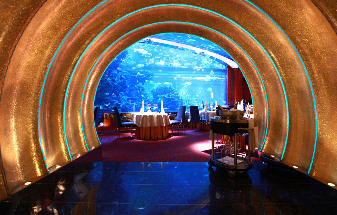 迪拜 世界七星帆船酒店自助餐 池畔餐厅 自助早餐午餐晚餐