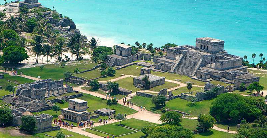 坎昆海边玛雅遗迹图伦古城 xel ha浮潜乐园完美组合一日游(含酒店往返