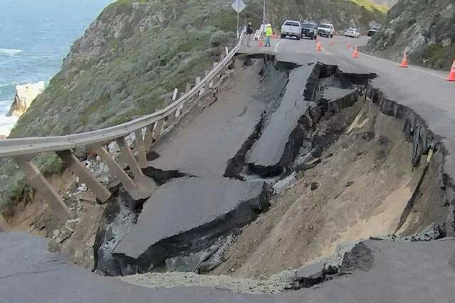 橋斷路毀後的美國西部1號公路遊記