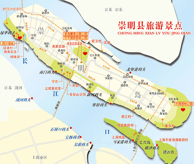 崇明南门地图图片