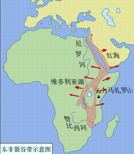 东非高原地理位置图片
