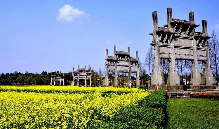 黃山歙縣棠樾牌坊群鮑家花園電子門票可選棠樾牌坊群周邊景區呈坎徽州