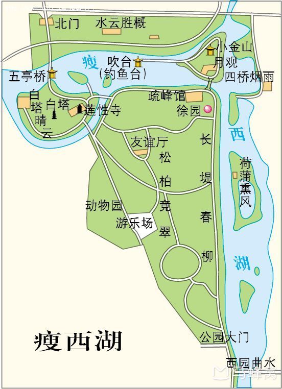 个园何园瘦西湖大明寺怎么走顺路
