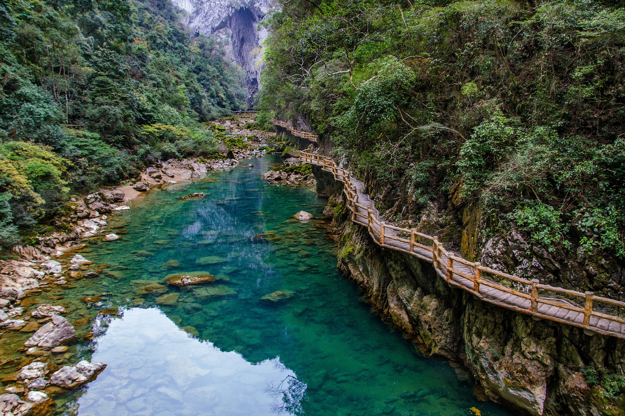 贵州荔波大小七孔古桥风景区
