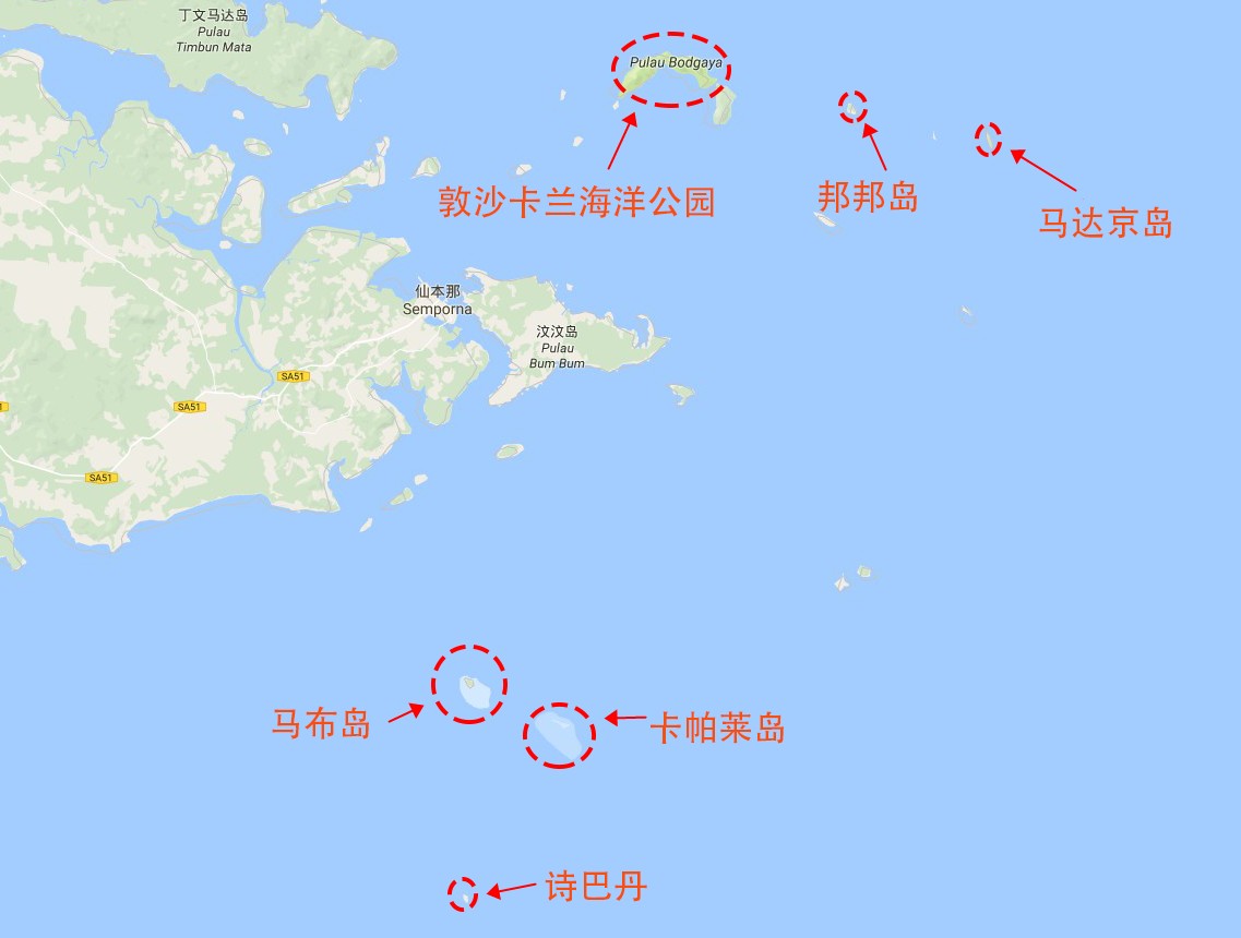 仙本那地图位置图片