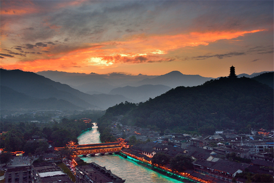 四川都江堰景區