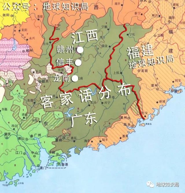 广东江西交界地图图片