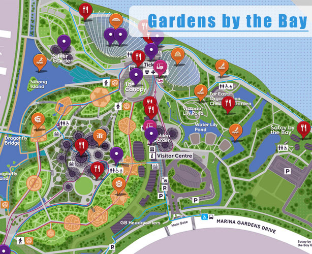 滨海湾花园地图图片