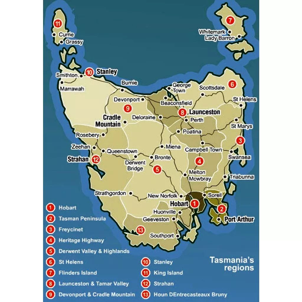 塔斯马尼亚岛在澳洲这颗心形小岛上好好生活