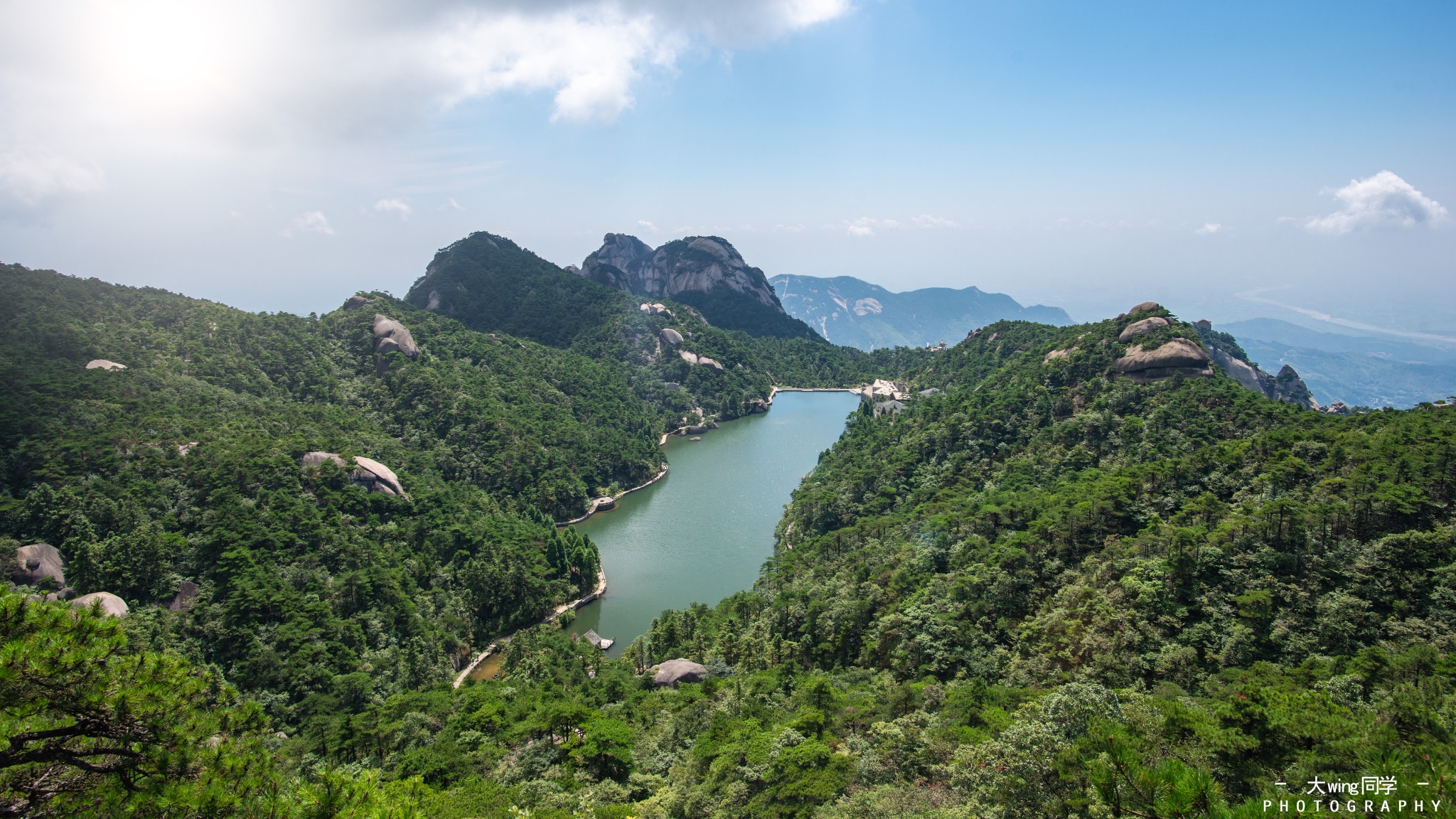 天柱山日出天仙峽玻璃滑道華東第一漂白水灣白馬潭痘姆古陶孔雀東南飛