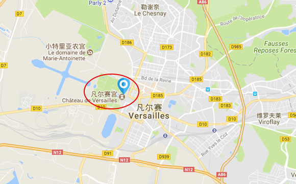 凡尔赛宫地图图片