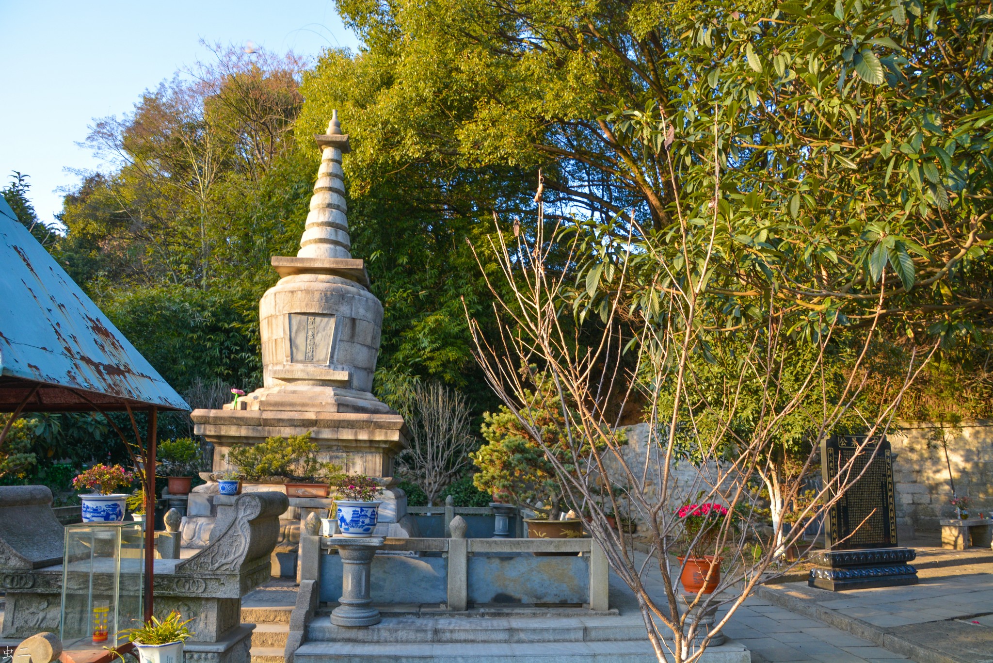 芦山行13 东林寺 聪明泉 文佛塔 慧远祖师纪念塔古塔巡礼系列之127