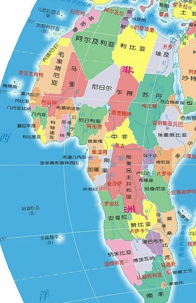 尼日利亚地图中文版图片