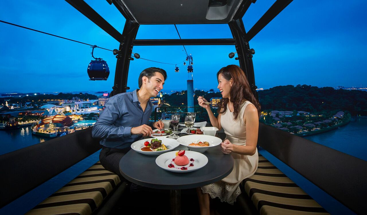 新加坡缆车高空晚餐体验（7种菜单可选尝遍国际料理+双人套餐）,马蜂窝自由行- 马蜂窝自由行