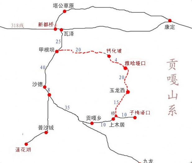 宝盖山路线图图片