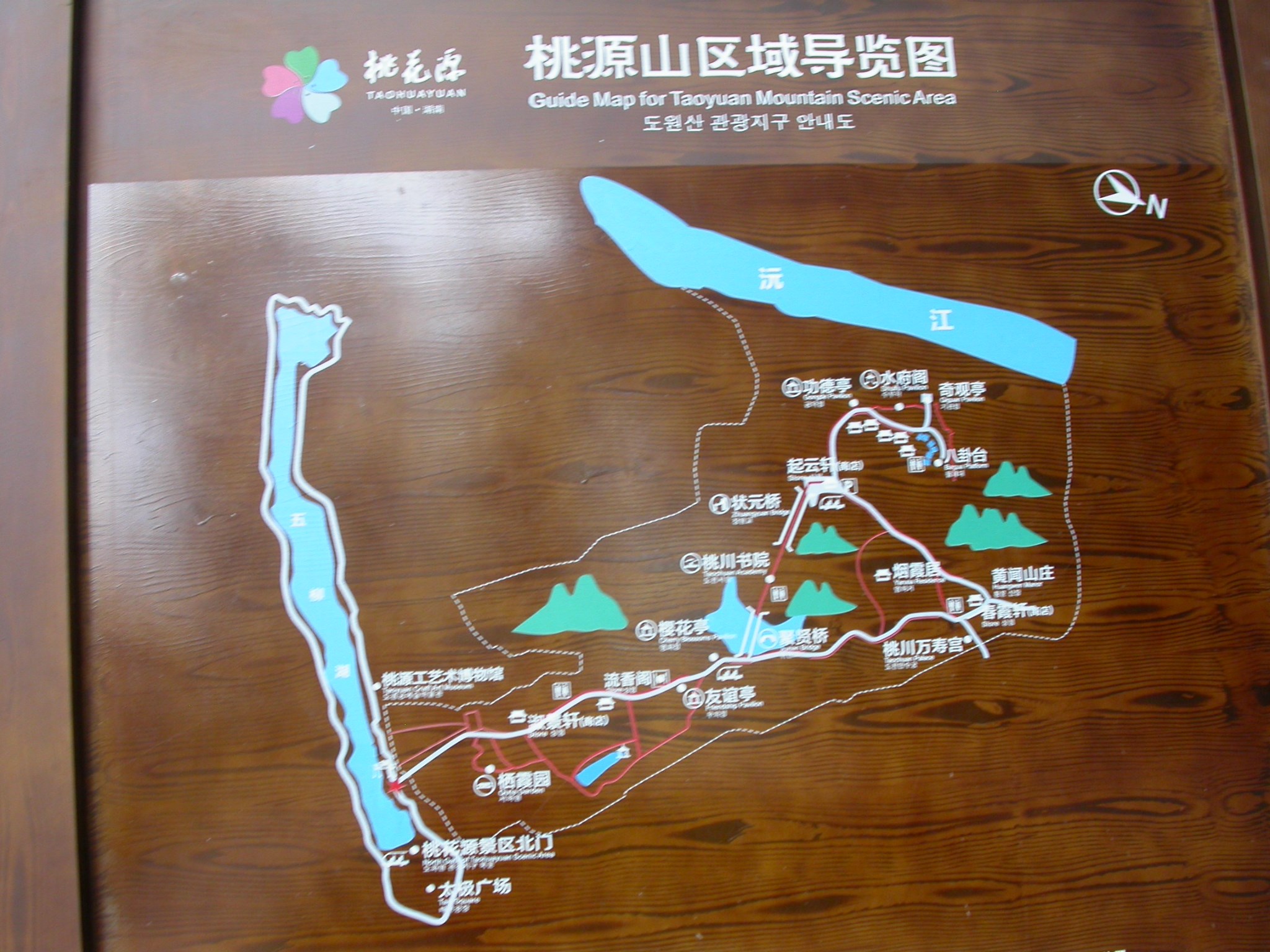 富春桃源风景区地图图片