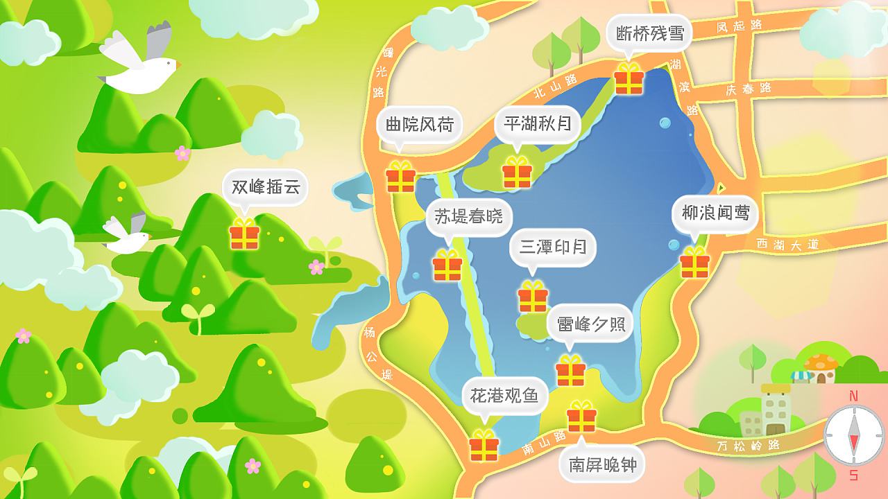 杭州西湖风景名胜区 点击查看大图