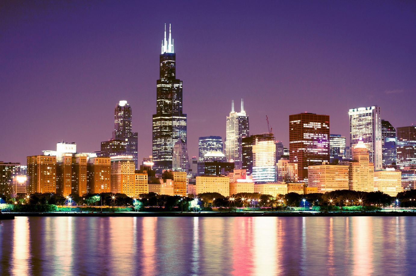 芝加哥 威利斯大厦willis tower(103层观景台 芝加哥市区全貌 电子票