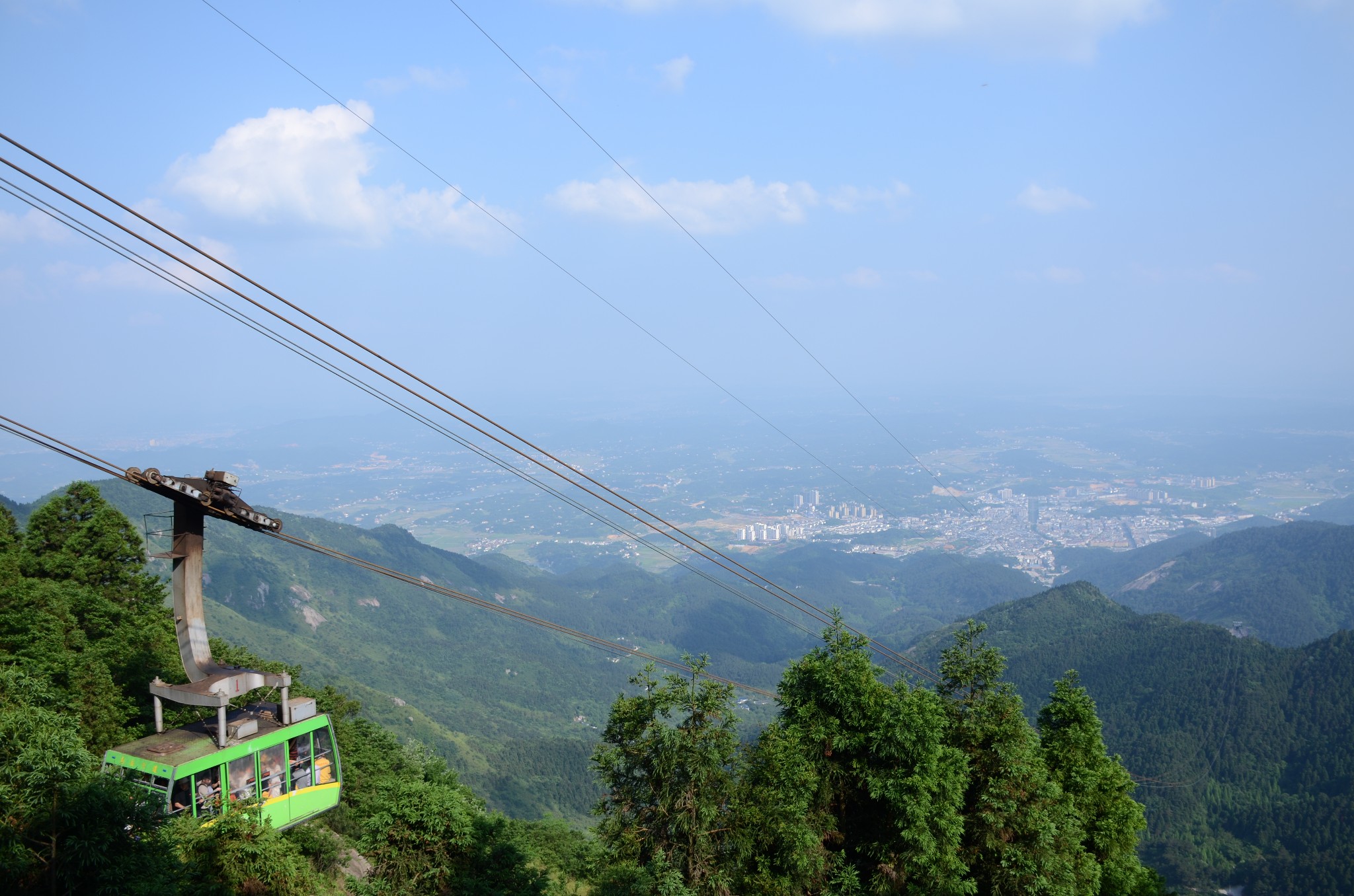 湖南南岳衡山缆车图片