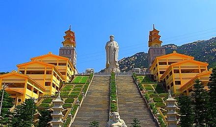 厦门周边 漳州网红打卡圣地滨海火山岛 中西合璧现代建筑普照禅寺一