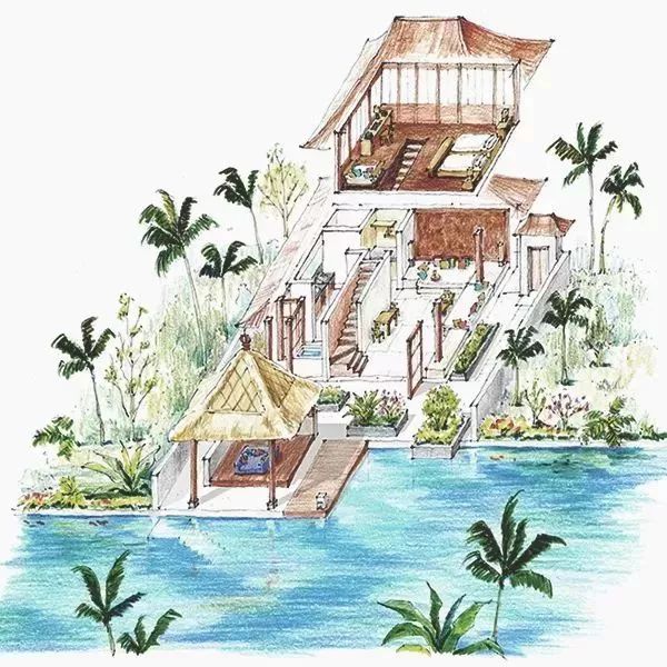 巴厘岛度假酒店虹夕诺雅和阿丽拉的超棒观景台