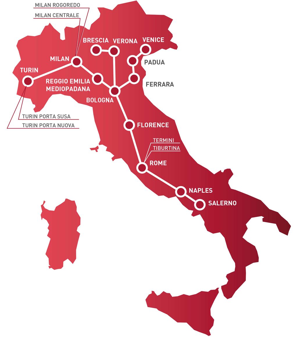 意大利italo红色法拉利高速列车佛罗伦萨到米兰单程火车票