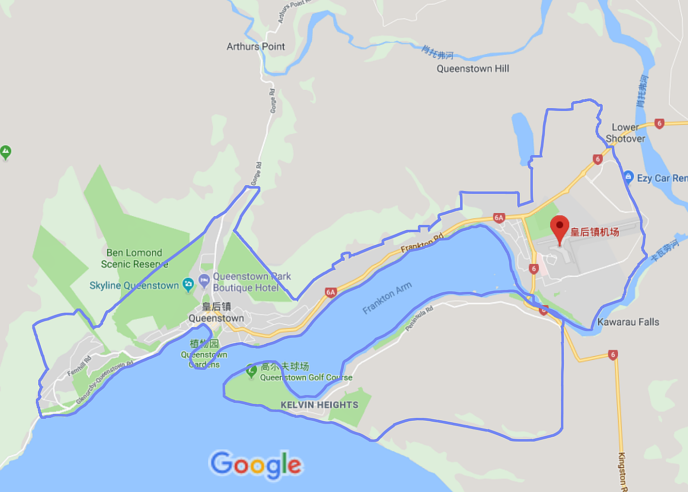 新西兰皇后镇机场接机服务(全程优质中文服务)