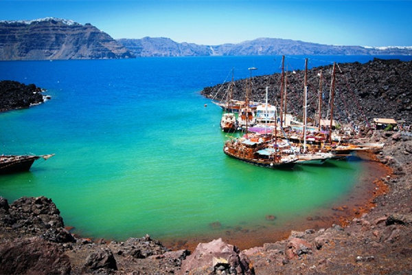 当地资深游船运营商 免打印 日出环线 私人包船 希腊 圣托里尼 lagoon