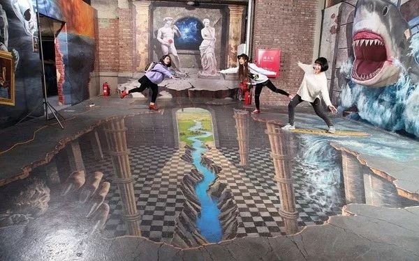 科技遇见艺术"3d博物馆是国内首家3d数字文化体验馆其3d壁画馆是国内