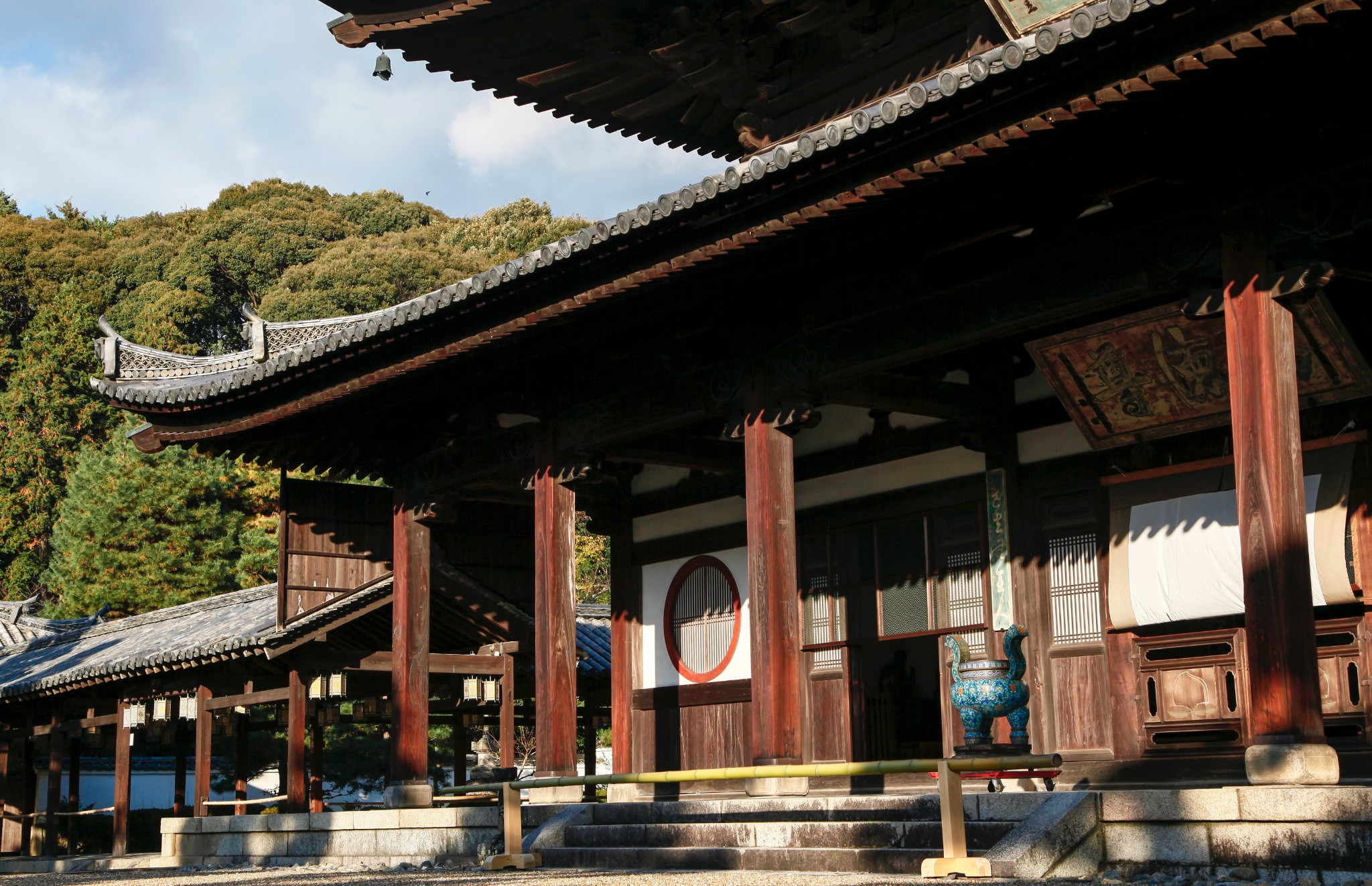 紅葉當階丁酉深秋扶桑行之黃檗山萬福寺