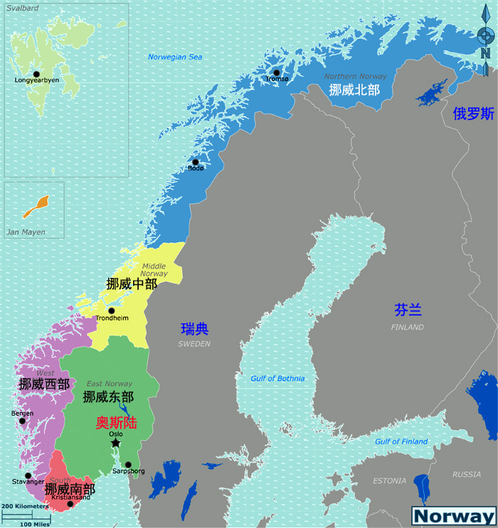 挪威石油分布图图片