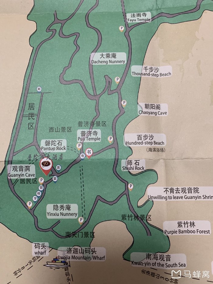 普陀山的短姑码头普济寺普济寺法雨寺法雨寺紫竹林坐公交分别要多久