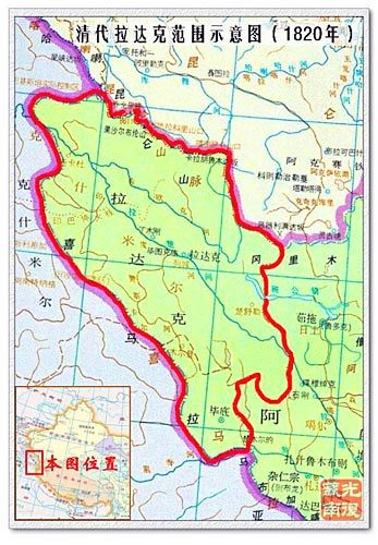 拉达克与普兰,扎达(古格)是构成"阿里三围"的重要组成部分.