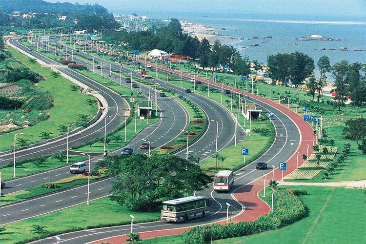 世界上最美的马拉松赛道——七彩【环岛路】, 海滨风光,椰风寨海滩,一