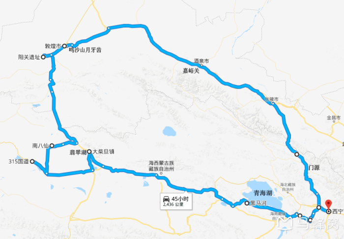 求路线从广东出发去茶卡盐湖路线